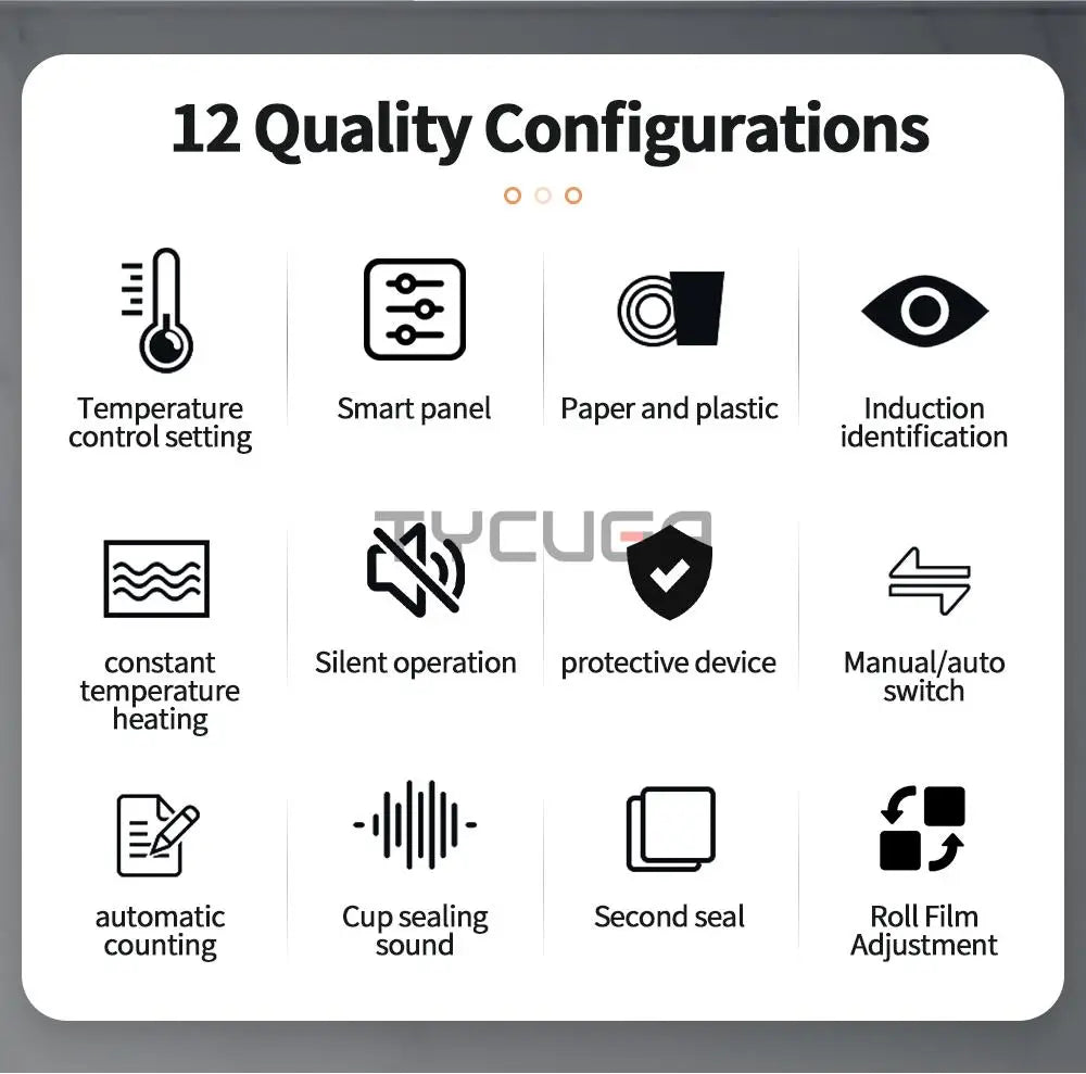 Cup Sealer Automatic Milk Tea/Coffee Shop Plastic/Paper Cup Sealing Machine 9/9.5CM Electric Bubble Tea Film For Business 220V