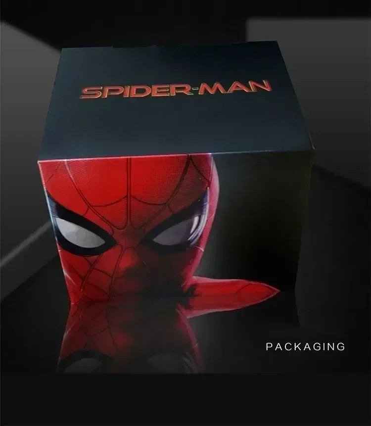 Marvel Mascara Miles Spiderman Headgear Cosplay Moving Eyes Electronic Mask Spider Man 1:1 Remote Control Toys For Adults Gift