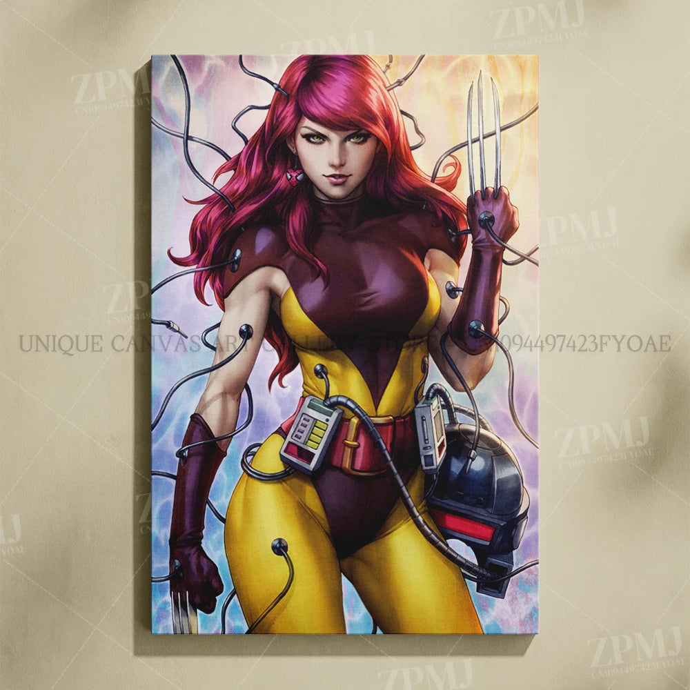 Marvel Comics Female Characters Canvas Pictures Home Decoration Paintings Poster HD Prints Wall Art The Avengers Room Frameless