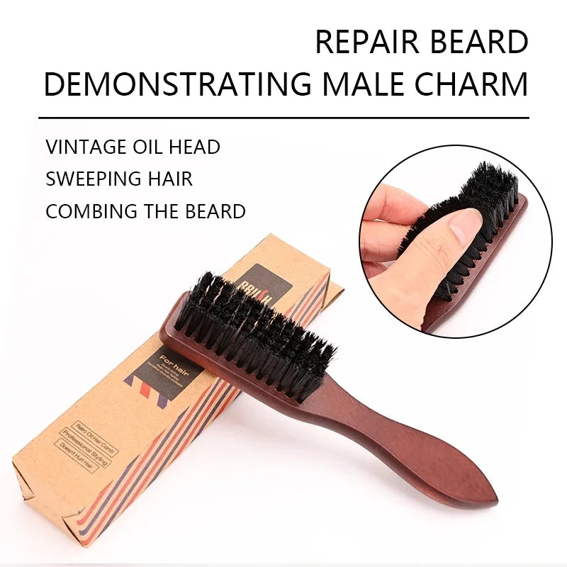 Brosse de nettoyage de barbe douce Outil de rasage de barbe pour hommes