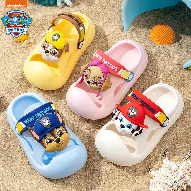 PAW Patrol Cartoon Anime Slippers Chase Cute Cool Anti slip and shock-absorbing EVA soft Slippers Beach Outdoor Boys Girls Gifts