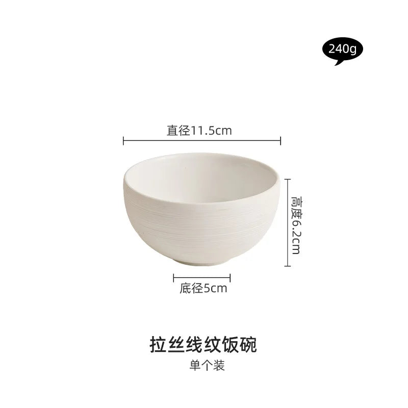 Household Ceramic Bowls, Kitchen Utensils, Salad Bowls, White Fruit Bowls, Desserts, Buffets, Side Dishes, Tableware.