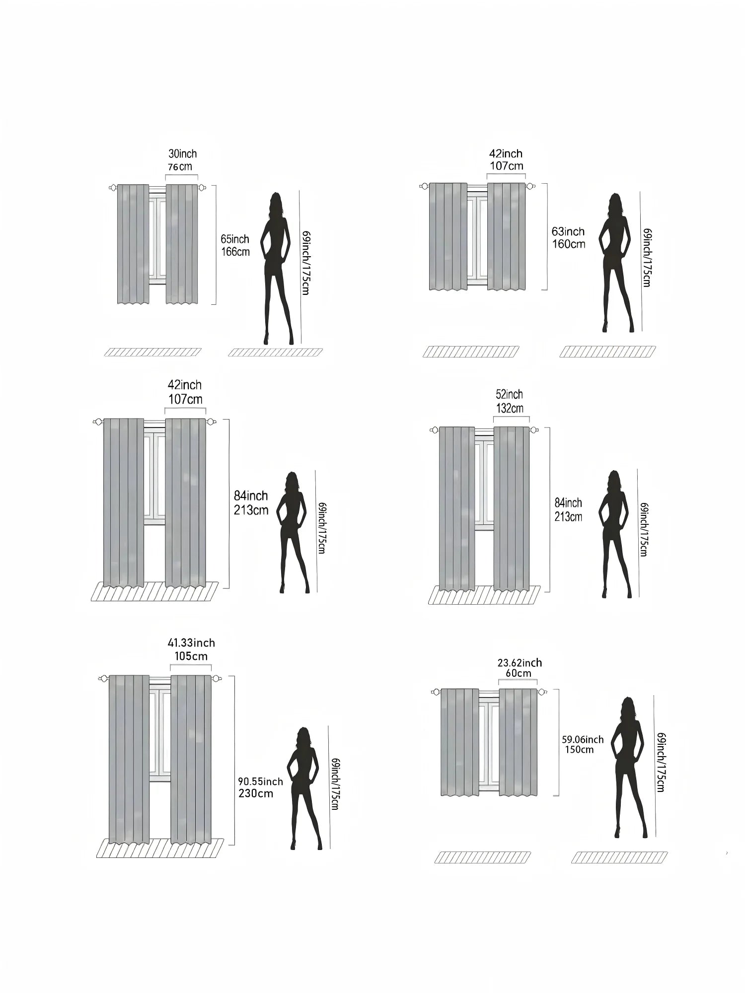 2pcs- Classic barn door pattern printed curtains, window decorations, home decorations, room decorations