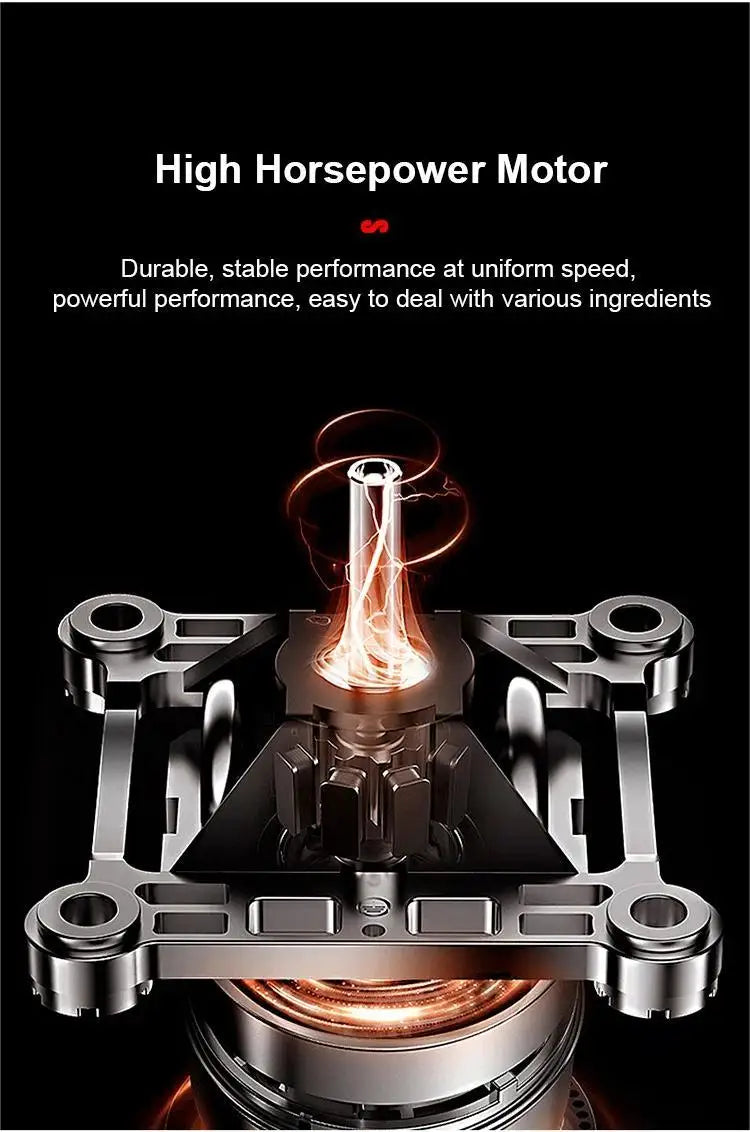 2000W Commercial Blender | Heavy Duty Food Processor & Ice Crush Mixer | High Power Juicer Stationary BPA-Free for Kitchen