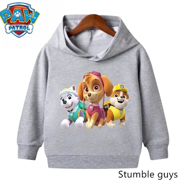 Paw Patrols Hoodie Kids Sweatshirt Cute Anime Hoodie Cashmere Boys Clothes Girls Tops Pokemoned Clothes