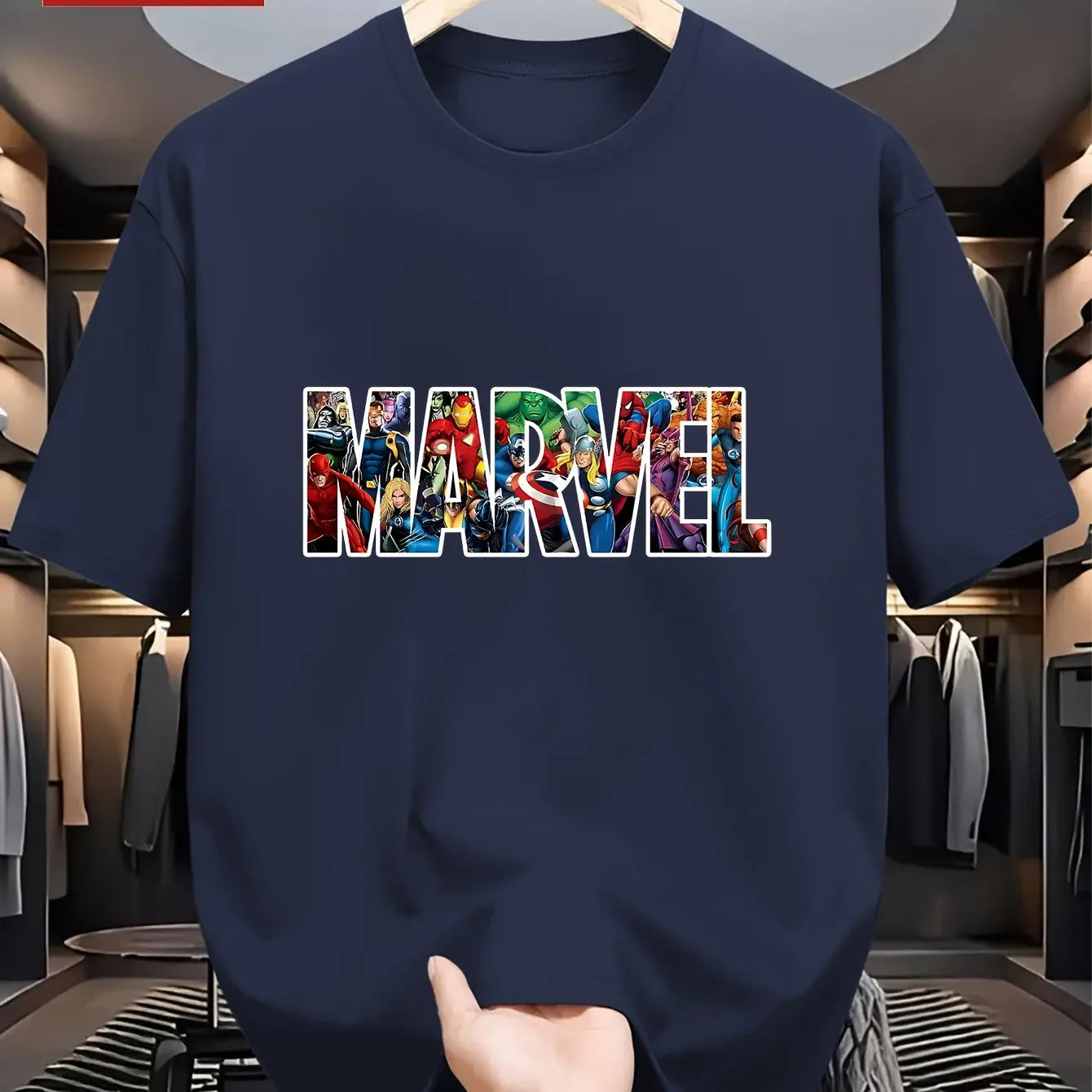 Marvel Logo Boys Summer T-shirt Father and Son Kids Family Parent-child Clothing Casual Oversized Men's Short Sleeves Y2k Top