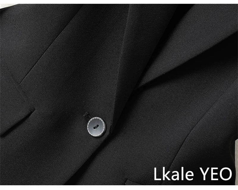 Women's Blazer Coat 2024 Spring Autumn Loose Occupation Ladies Outerwear Versatile Design Sense Fashion Female Suit Jacket