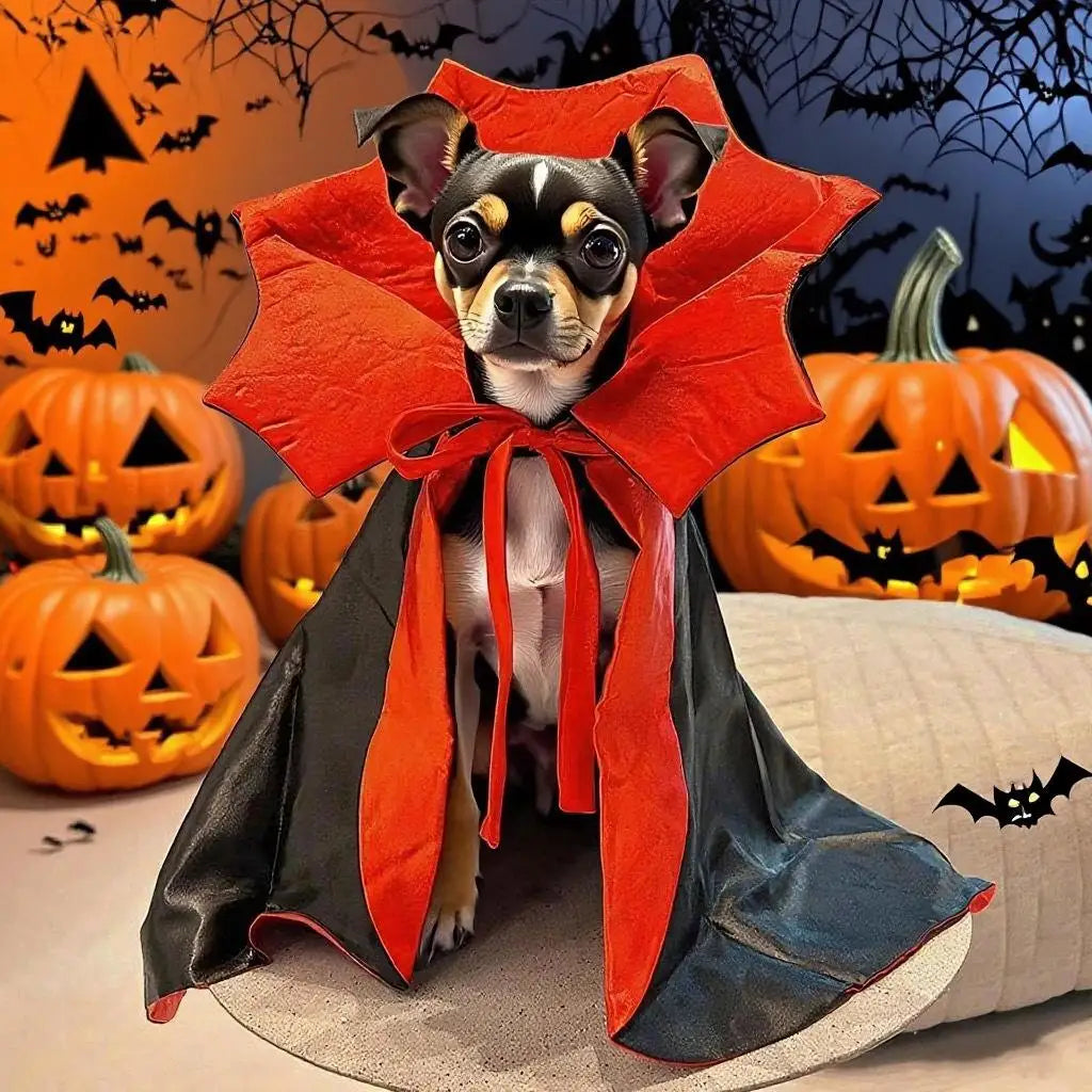 Pet Cat Clothes DIY Dress Up Halloween Kitten Cloak Dog Cloak Funny Magic Cloak Witch Vampires Transformation Decoration