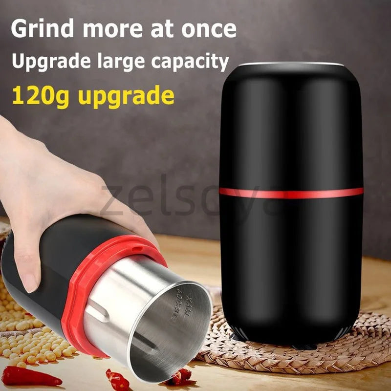 Electric bean grinder Coffee machine Home hand grinder hand coffee bean grinder Portable automatic grinder