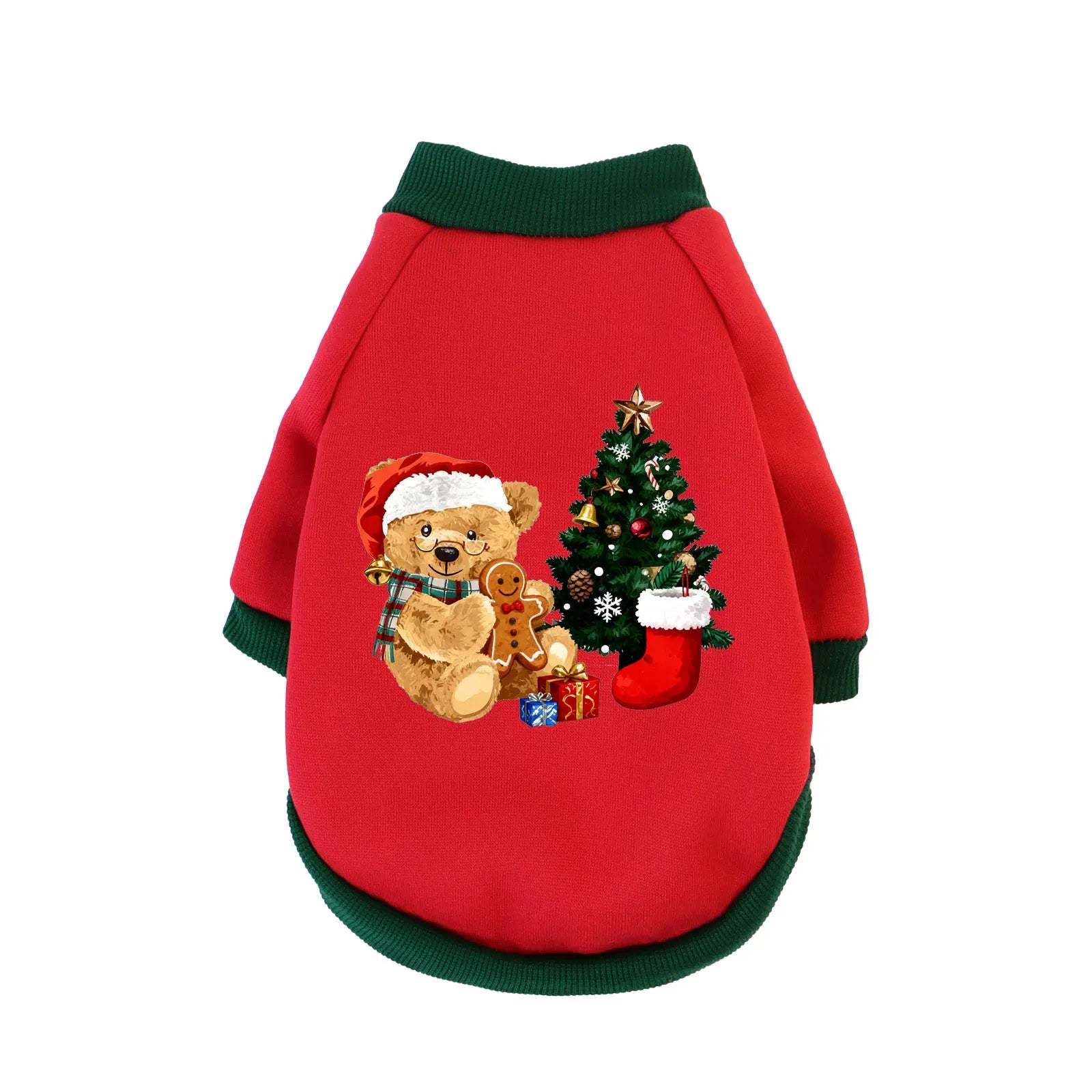 XS-3XL Pet Christmas Clothing, Cat & Dog Winter Warmth  Sweatshirt For Celebrating Christmas Party