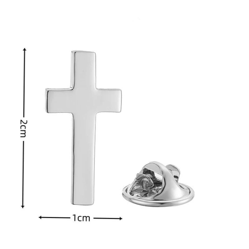 High quality cross brooch, brand new men's holiday suit, lapel badge, pin accessory, the best choice for gift giving