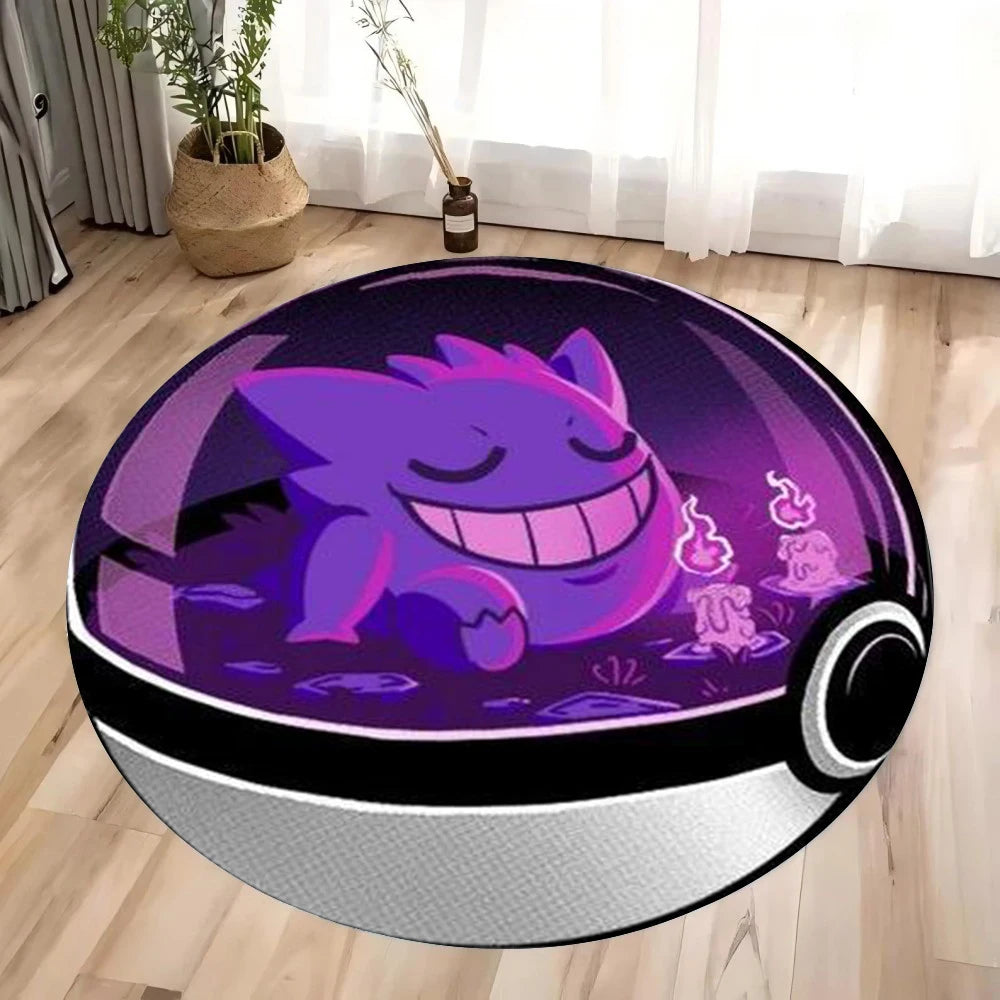 Pokemon Pokeball Charmander Pikachu Electric Mat Cute Colorful Magical Crystal Decorative Carpet Rug Kids Room Home Rug Mat