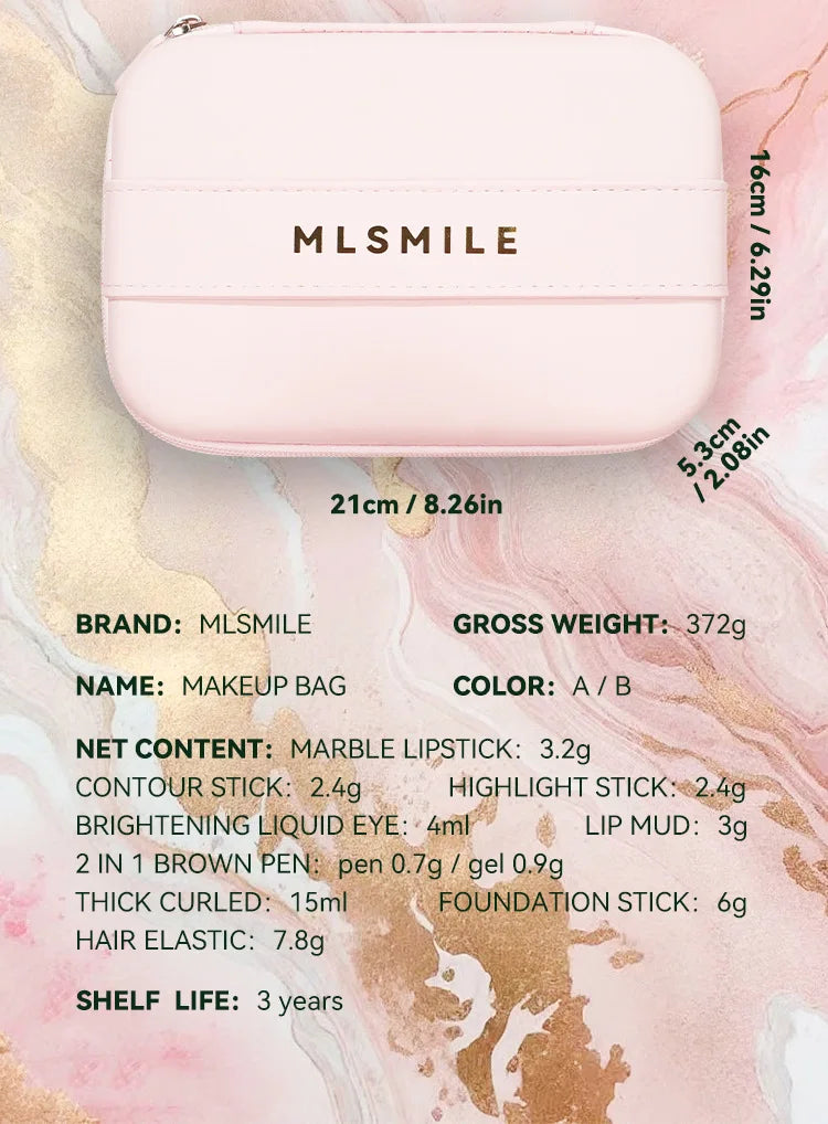 Kit de maquillage avec étuis d’organisation