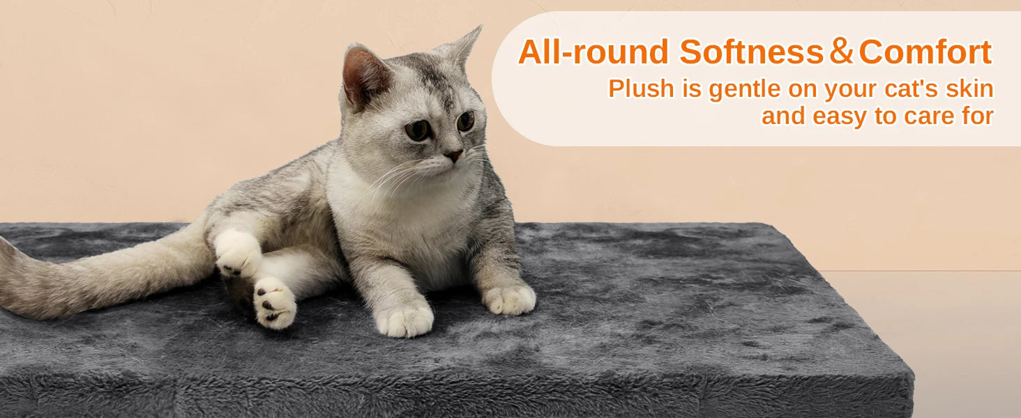 Oak & Tea Cat scratching post 158cm Climbing Tower with 7 Scratching Pillars, 2 Houses & 2 Hammocks for Domestic Cats