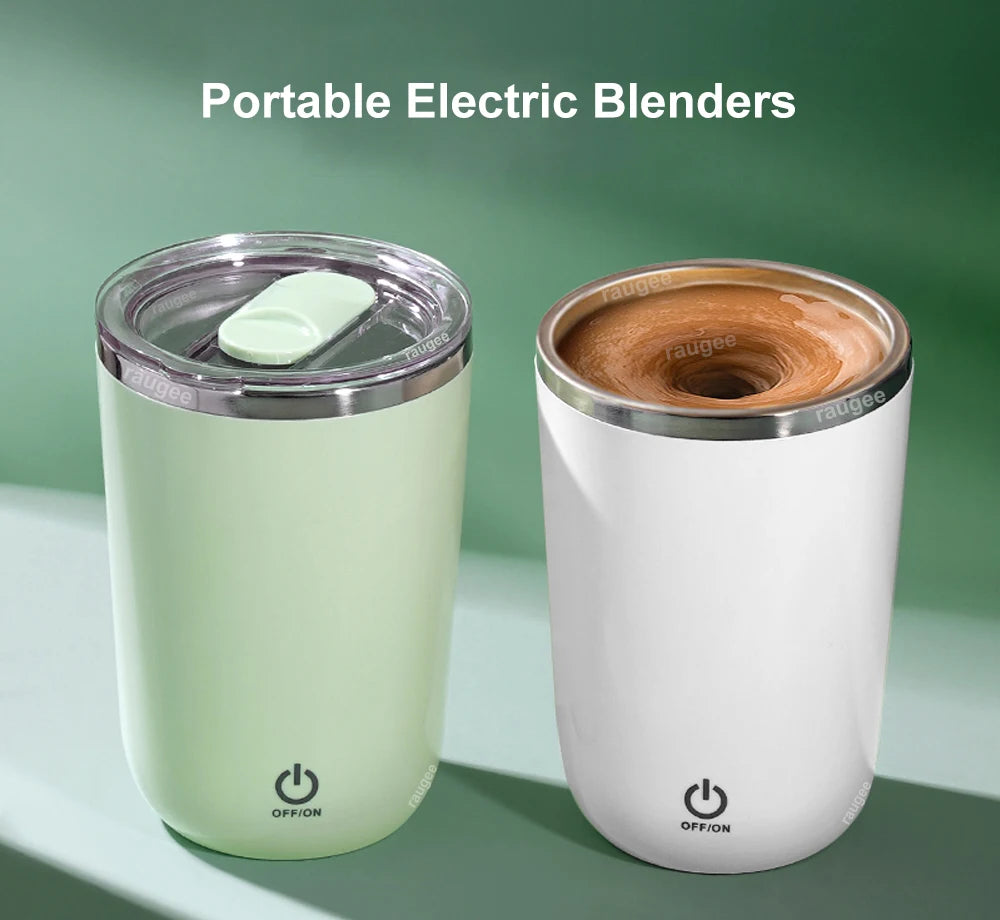Mini Portable Blender Electric Mixer Machine Portable Blender Bottles Automatic Mixing Cup Rechargeable Electric Shaker Bottle