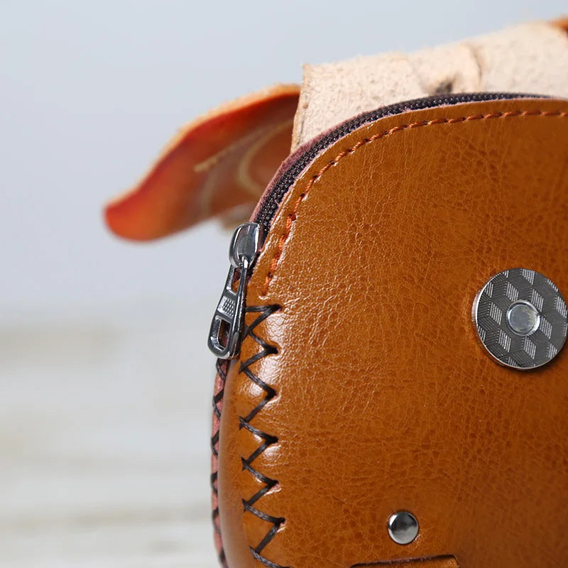 Head Layer Cowhide Creative Pencil Case Salted Fish Flip Storage Bag Personalized Fish Zero Wallet Storage Gift Giving Work Gift