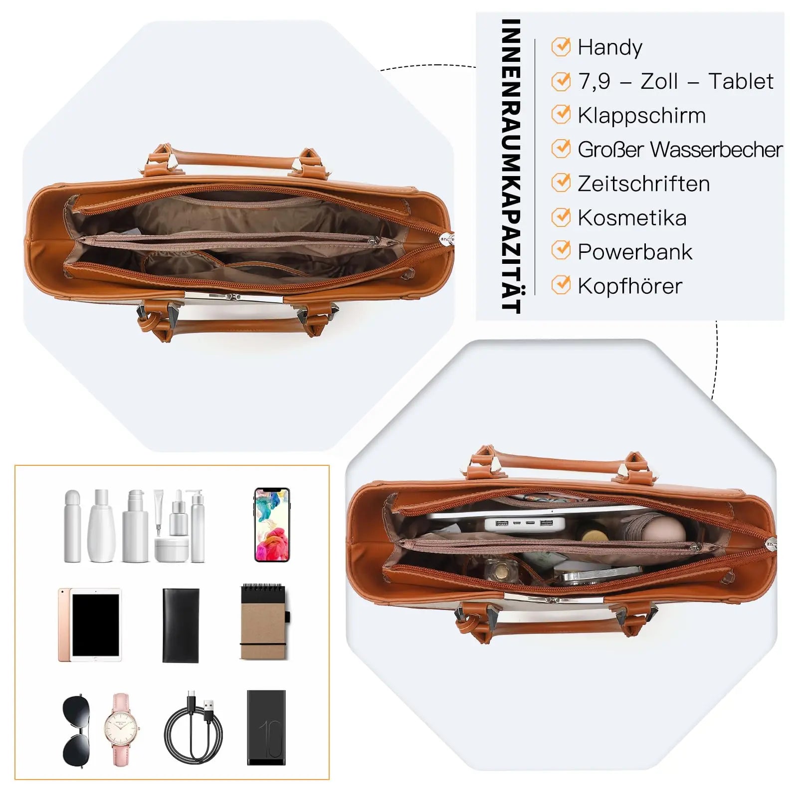 Miss Lulu WOMEN'S Handbag Shoulder bag V Shaped Design Shopper Removable Shoulder belt Synthetic leather