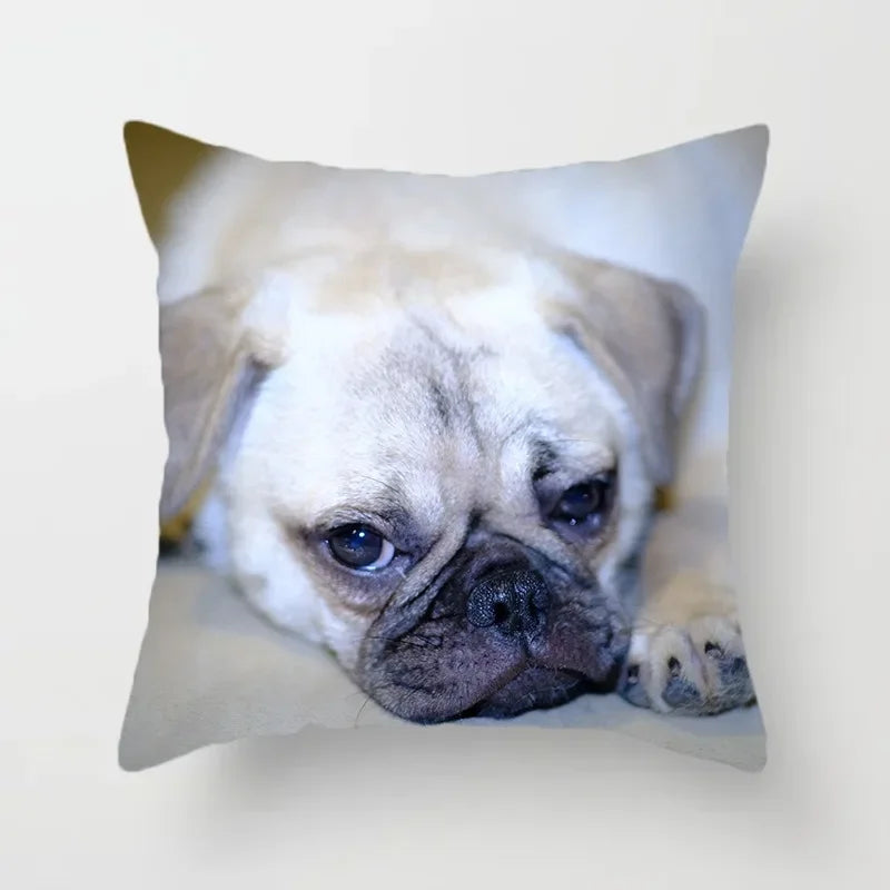 Golden Retriever Pet Dog Pattern Printed Pillow Cover Fashionable Luxury Home Decoration Office Seat Cushion Cover