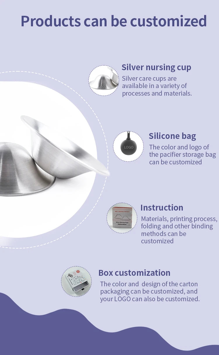 999 Silver Nursing Cups – Silver Nipple Shields for Breastfeeding Nipple cover Protector for Breastfeeding - Nipple Shield