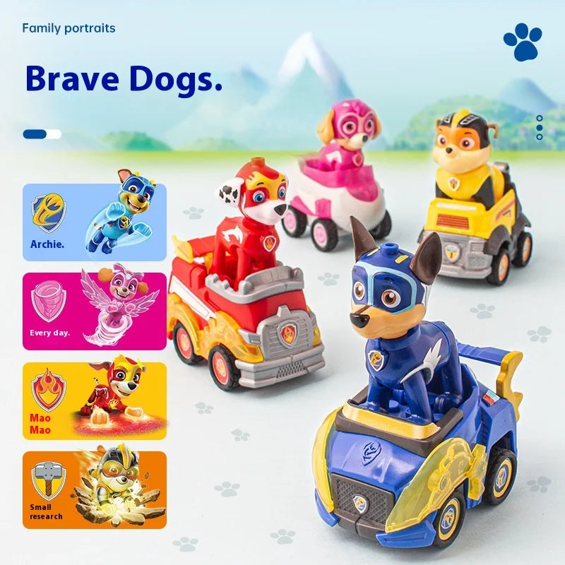 Genuine paw patrol Toy Set Boy Power Dog Super Team Warrior Car Child Rescue Patrol Car