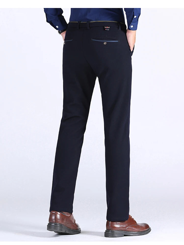 Pantalon chaud droit slim épaissi collection hiver 2025