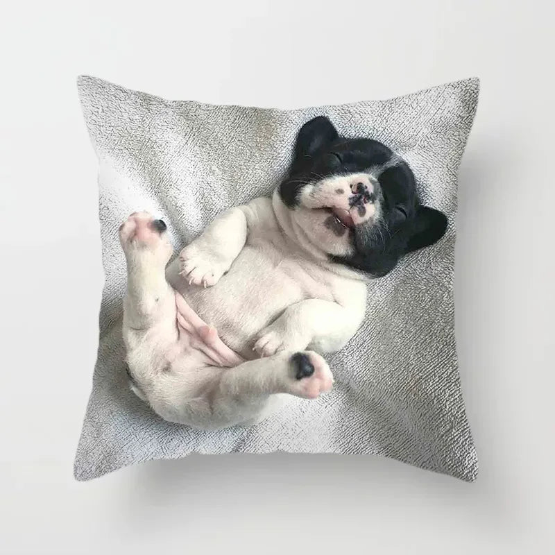 Golden Retriever Pet Dog Pattern Printed Pillow Cover Fashionable Luxury Home Decoration Office Seat Cushion Cover