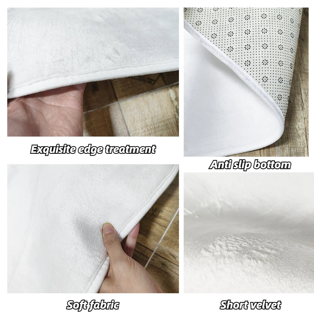 Nordic Geometric CARPET Customizable FOR LIVE ROOM Luxury Home Decoration Bedroom Rugs Washable Antiskid Floor Mats Bedside