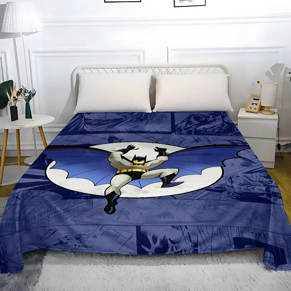 Bedding Adult Children Bed Sheet (no pillowcase) Droop Full Encirclement Mattress Anime For B-Batmans Cover Seasons Universal