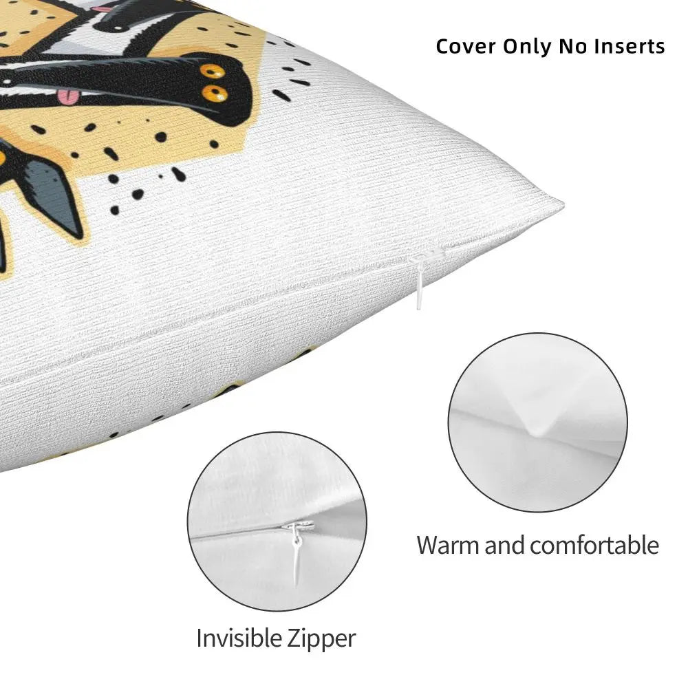 Custom Cute Whippet Greyhound Pillow Case Decor Home Hound Dog Luxury Cushion Cover Car Pillowcase