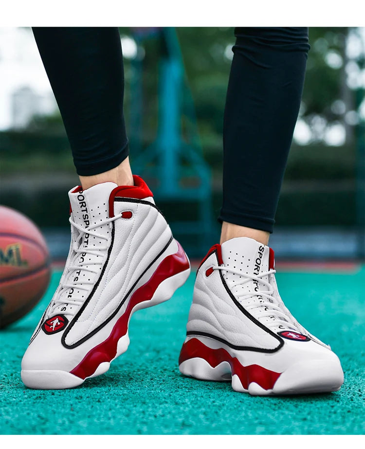 High Quality Mens Fitness Basketball Shoes Basketball Shoes Mens Sneakers Autumn High Top Anti-skid Outdoor Sneakers