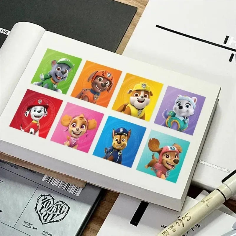 New 450PCS Paw Patrol Children's Cartoon Stickers Cute Kids Stationery Supplies School Teacher Supplies Reward Sticker Toys Gift