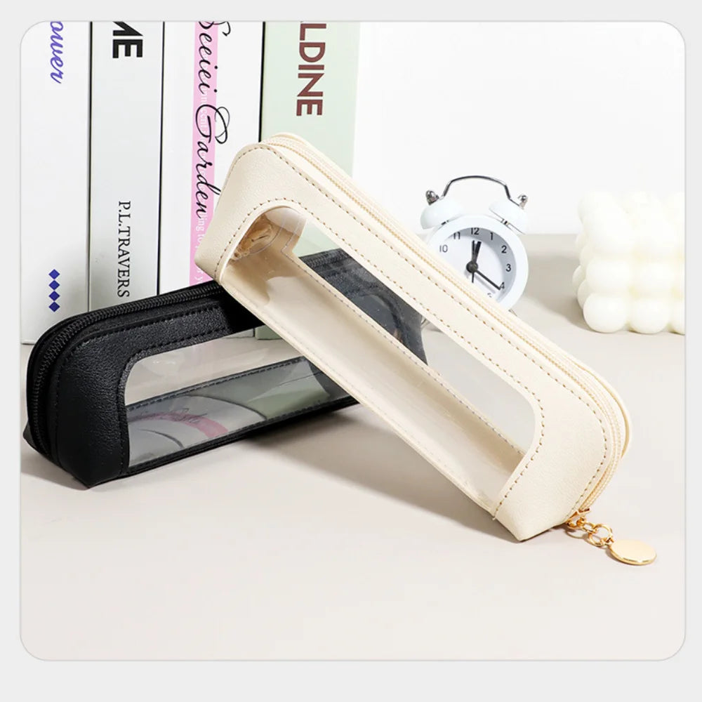 Cosmetic Bag Makeup Brush Storage Bag Portable Travel Wash Toiletries Organizer PU Portable Small Beauty Case Wash Bag Pouch