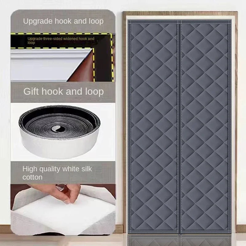 Winter Door Curtain Cotton Household Thick Curtain Insulation Partition, Environmentally Friendly Insulation,cold Air Insulation