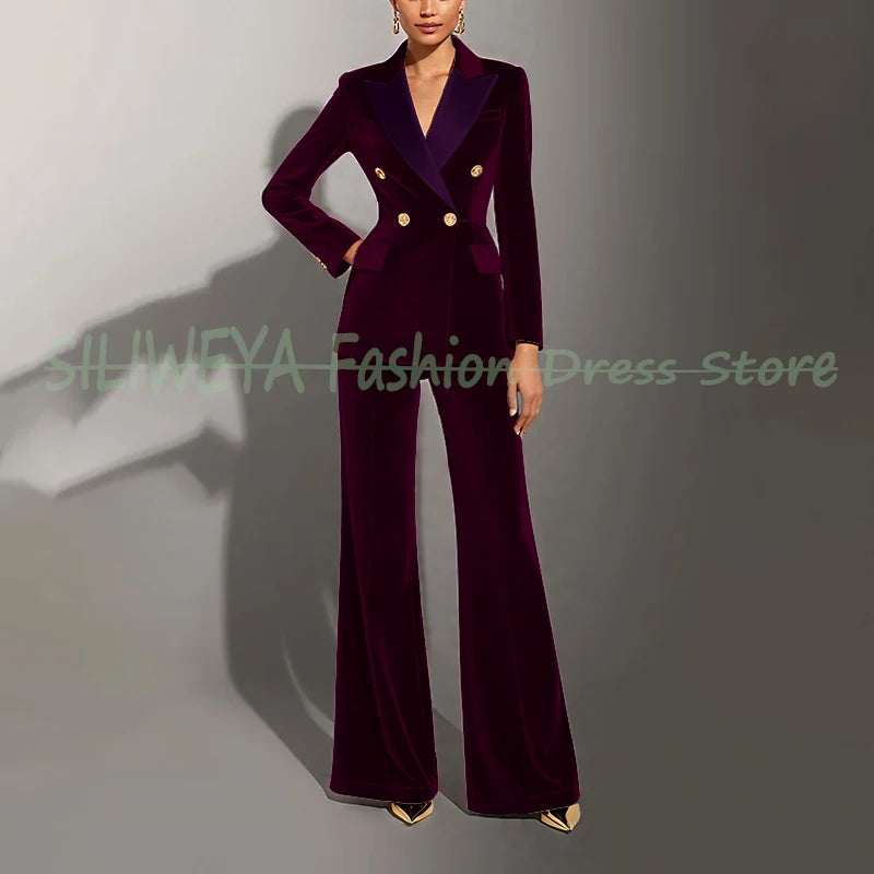 Ensembles femmes velours vert