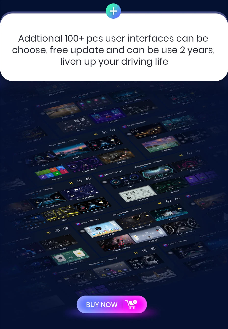 CarPlay Android Auto Autoradio pour Renault Trafic 3 2014 a 2021 et Opel Vivaro B de 2014 à 2018