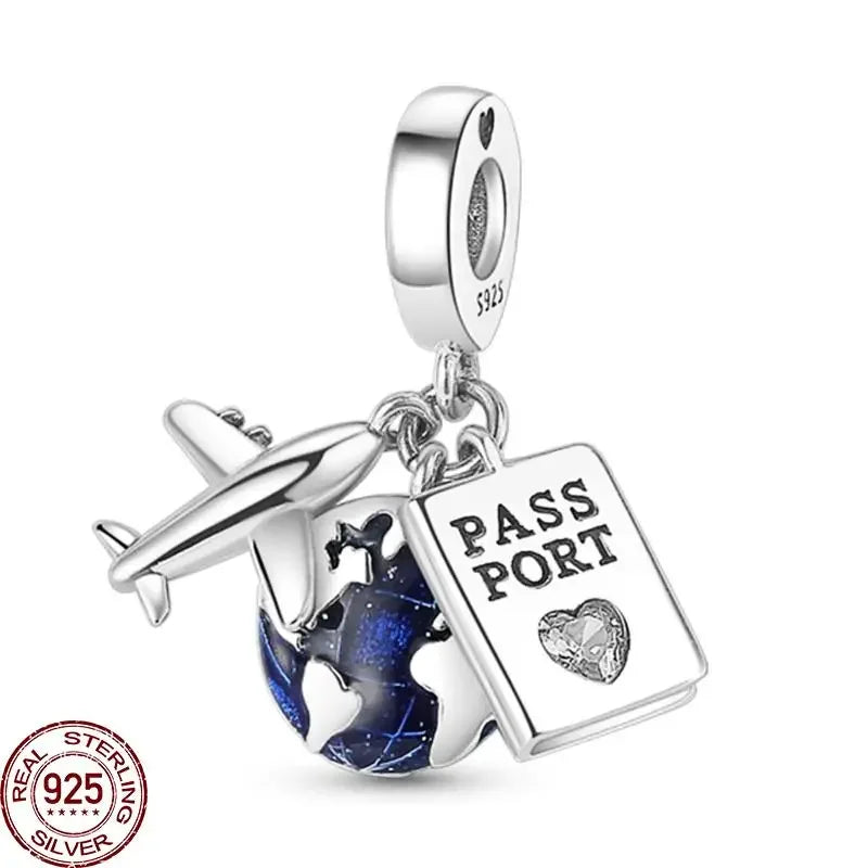 Pyramid Mum Dangle Charm Fit Pandora Bracelet 925 Sterling Silver Cleopatra Pharaoh Charms Beads Pendant Silver Original Jewelry