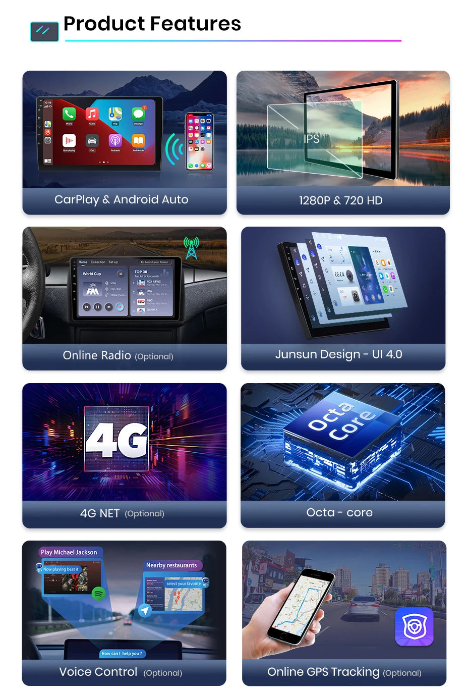 CarPlay Android Auto Autoradio pour Renault Trafic 3 2014 a 2021 et Opel Vivaro B de 2014 à 2018