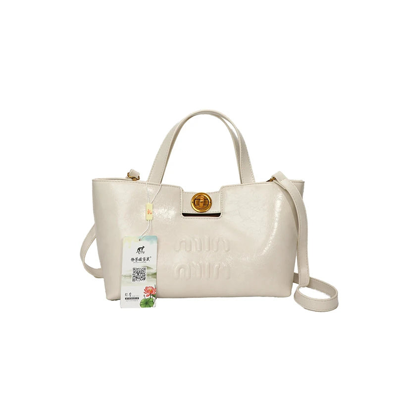 Women's Fashion Leather Crossbody Bag Shoulder Bag Handbag Combo Luxury Brand Classic Elegant Designer Style