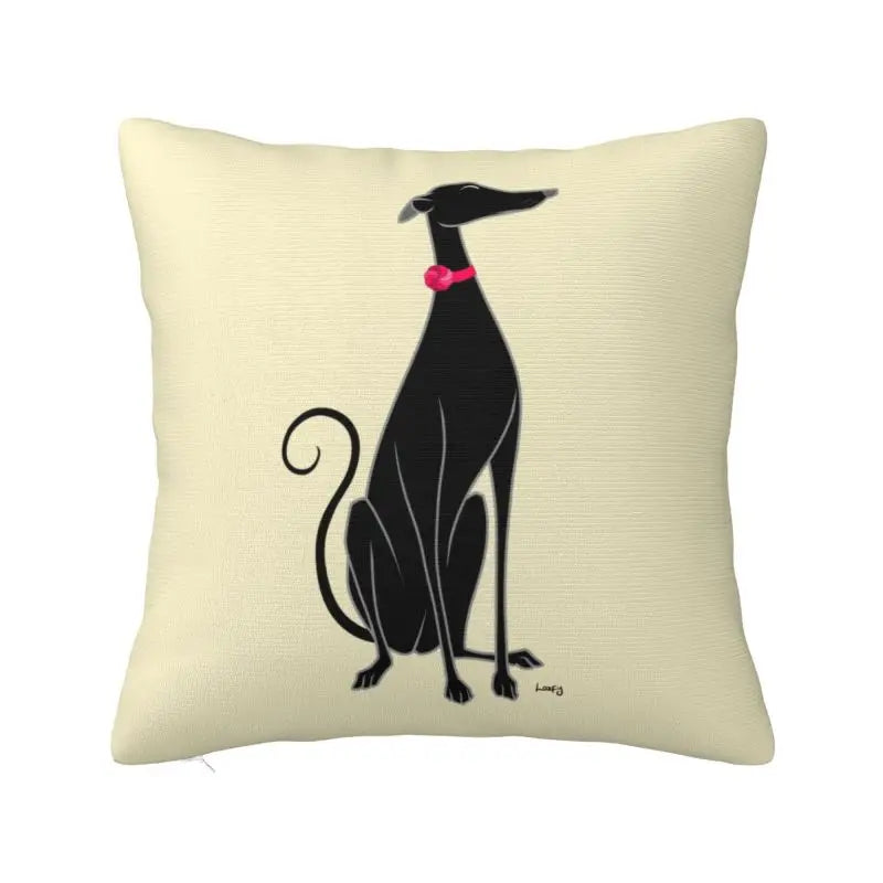 Custom Cute Whippet Greyhound Pillow Case Decor Home Hound Dog Luxury Cushion Cover Car Pillowcase