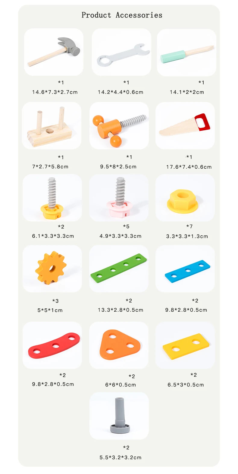 Wooden Tool Set For Kids Toys Montessori Toys Workbench Construction Toys Educational Toys For Christmas Birthday Gifts For Boys