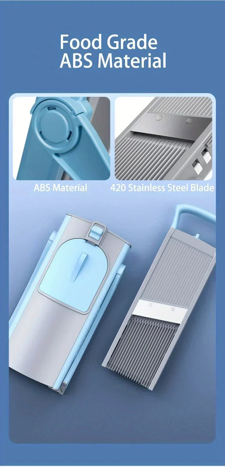 1 Multifunctional Vegetable and Fruit Slicer and Grater Set - Efficiently Chop, Grate and Slice Potatoes and More Kitchen Tools