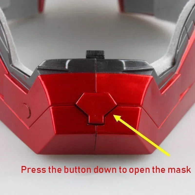 Marvel Iron Man Electric Helmet Model 1:1 Scale Multi-Piece Manual Opening Luminous Toy for Adults And Children Cosplay Gift