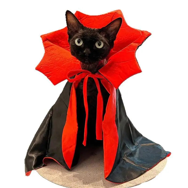 Pet Cat Clothes DIY Dress Up Halloween Kitten Cloak Dog Cloak Funny Magic Cloak Witch Vampires Transformation Decoration