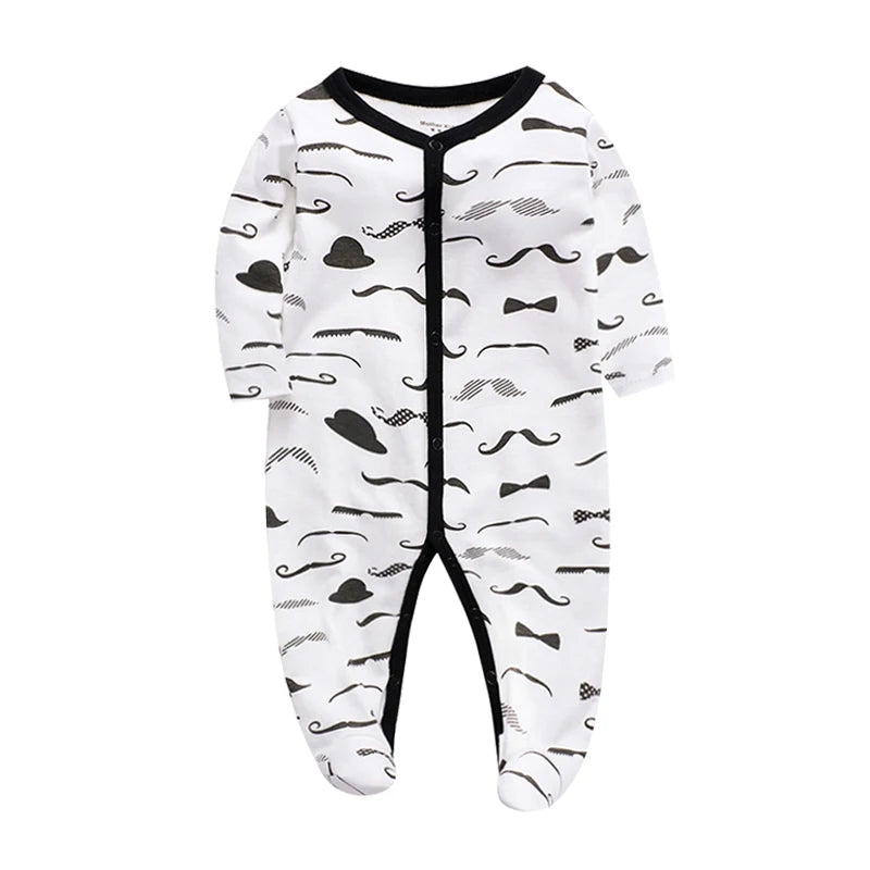 Newborn Infant Baby Boy Girl Jumpsuit 3-12Months Solid Color Long Sleeve Romper Casual Fall Spring Toddelr Clothing Baby Clothin