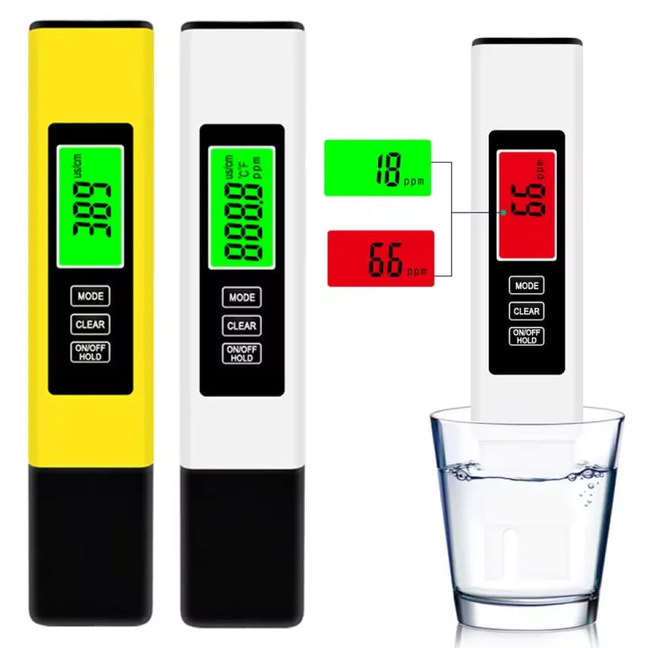 4 in 1 Digital Water Quality Tester TDS Meter EC Meter & Temperature Meter for Drinking Water Hydroponics Aquarium Swimming Pool
