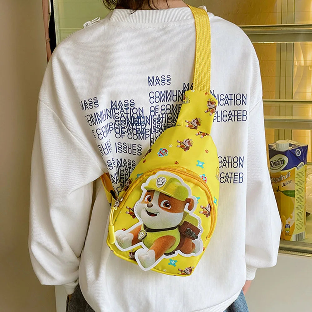 Paw Patrol Kawaii Children's Chest Bag Cute Cartoon Crossbody Bag Fashion Travel Satchel Portable Handbags Purse Backpacks Gifts