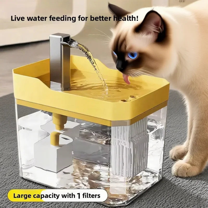 2025 New Cat Automatic Water Dispenser Drinking circulating filters flowing water intelligent pet automatic water dispenser