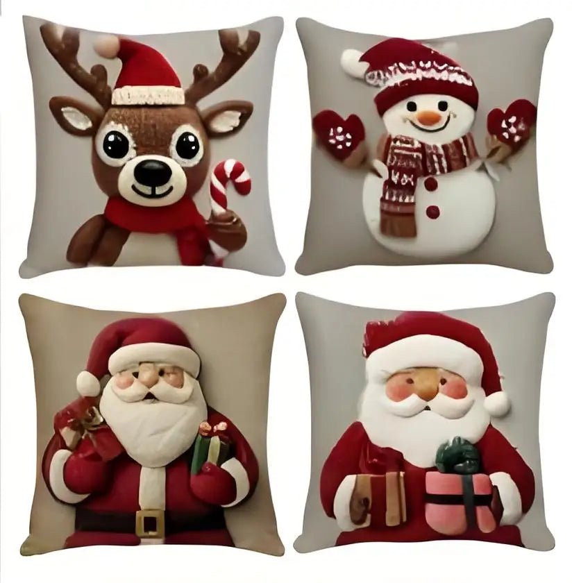 Christmas Themed Series Pillowcase Family Festival Living Room Ambiance Decoration Festival Merry Christmas Party Supplies