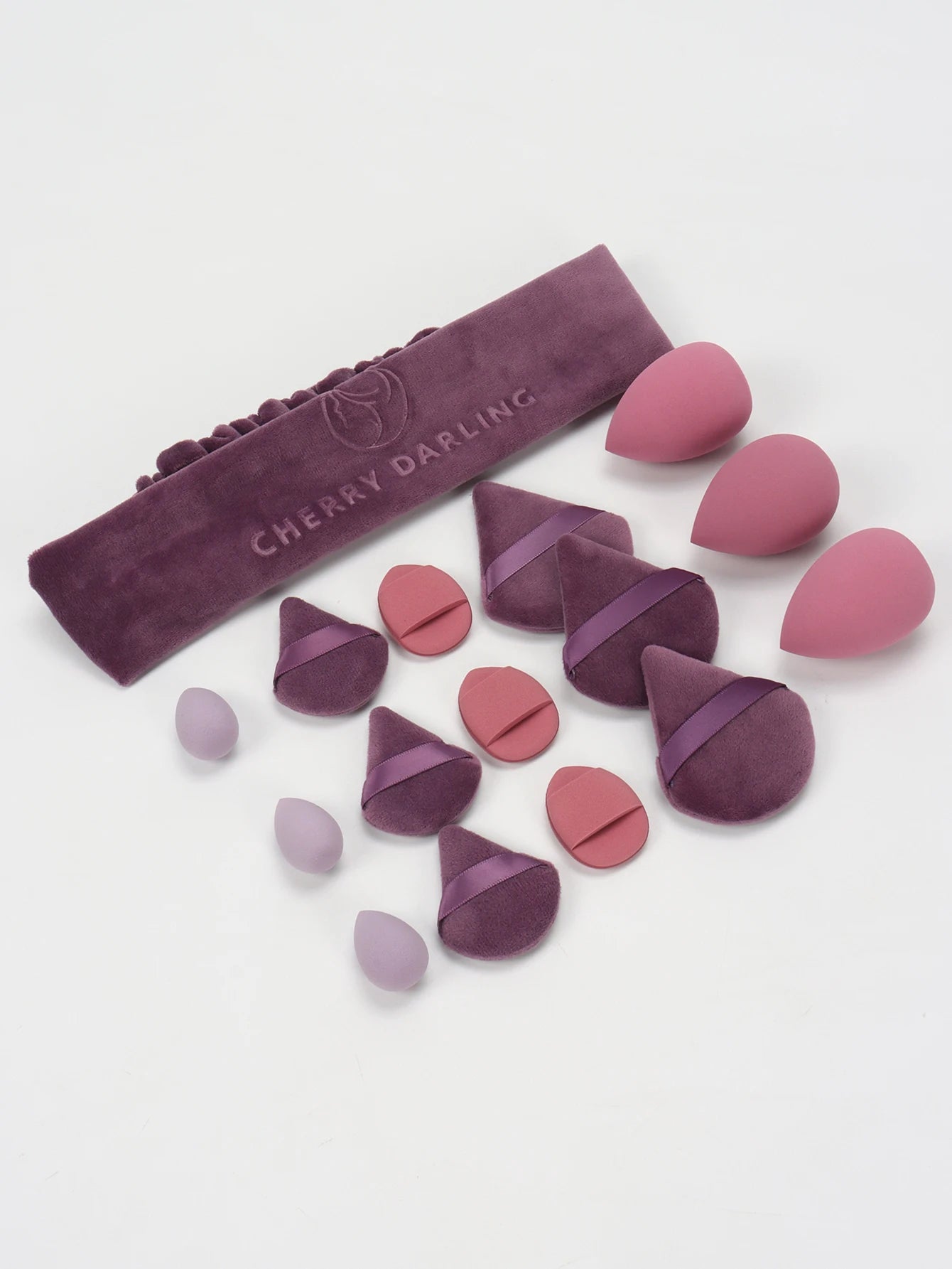 Casual Hairband 16-Piece Set, Face Wash, Facial Cleansing, Makeup Removal, Travel, Suitable for All Skin Types