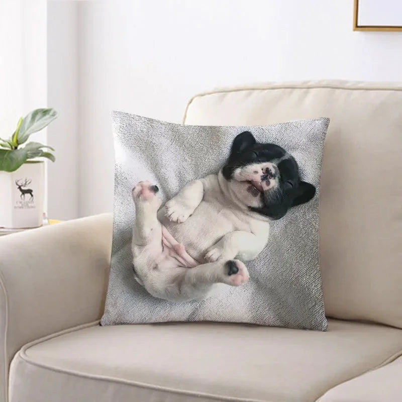 Golden Retriever Pet Dog Pattern Printed Pillow Cover Fashionable Luxury Home Decoration Office Seat Cushion Cover